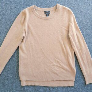 Halogen Tan Cashmere Cardigan M Spring Layer Warm
